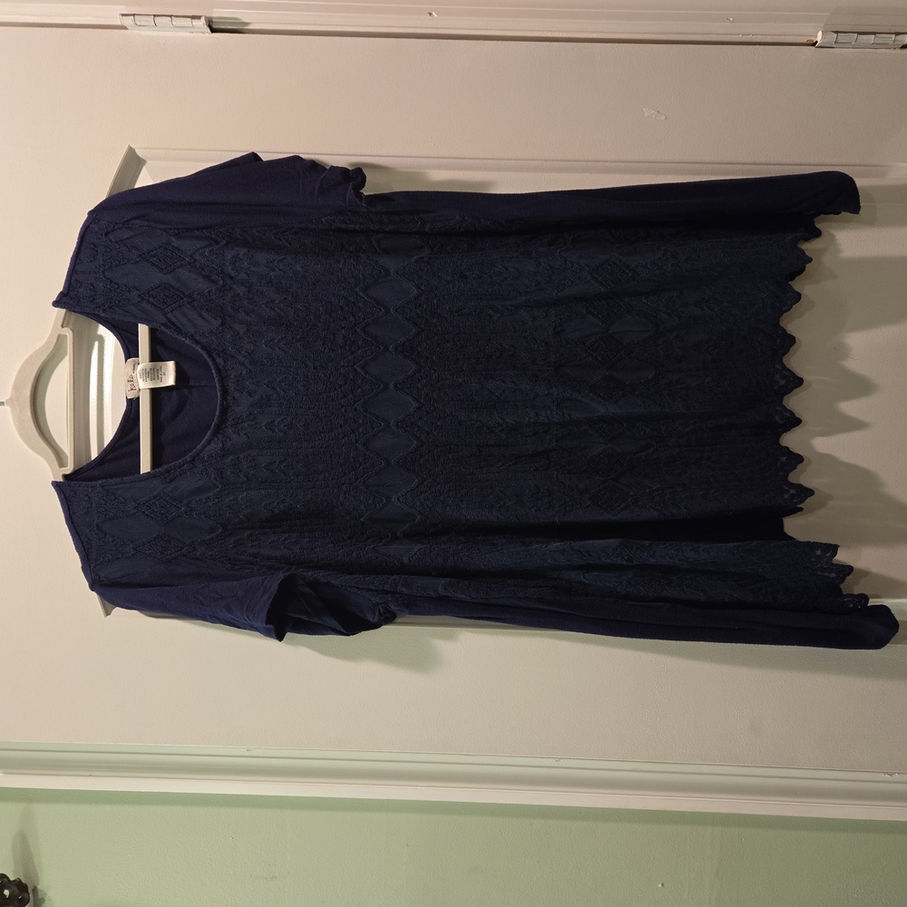Isela woman Navy blue Short 💙 Short sleeve 💙 shirt size 2X